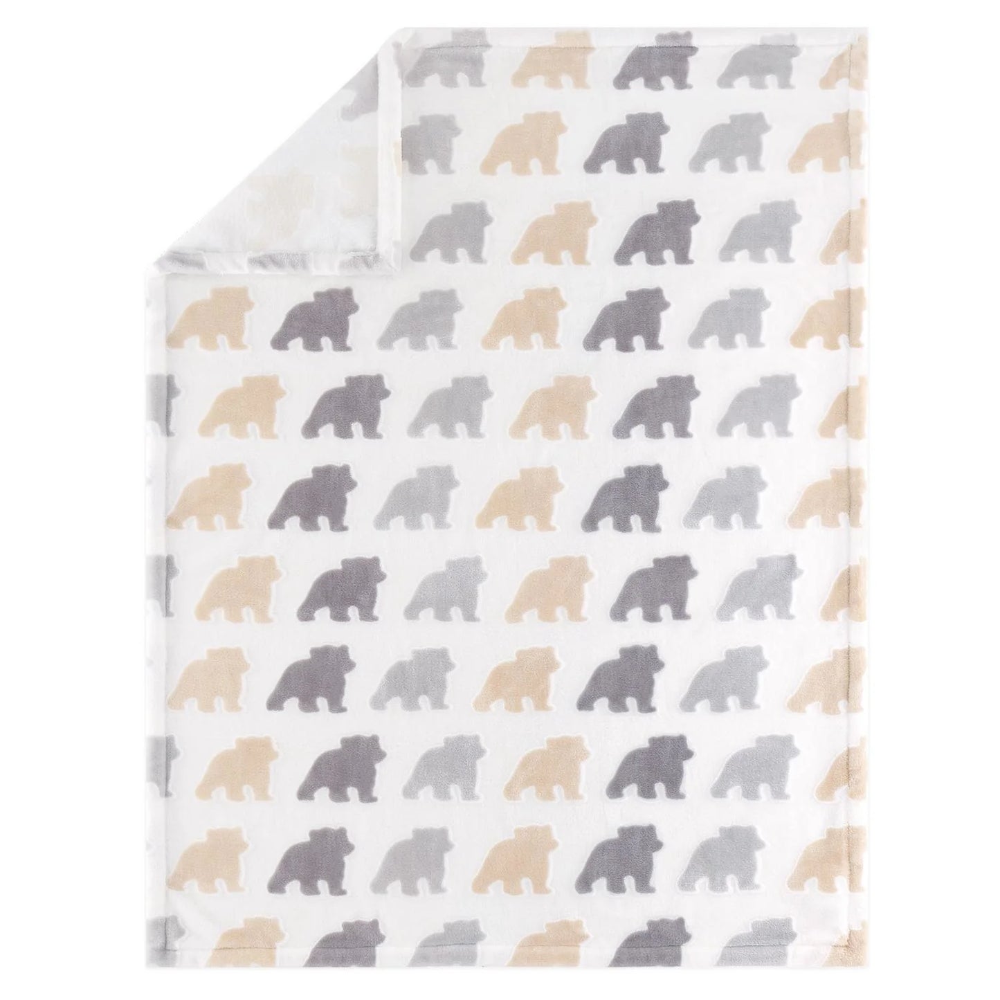 Woodscape Gray & Beige 5 Piece Unisex Baby Crib Bedding by The Peanutshell