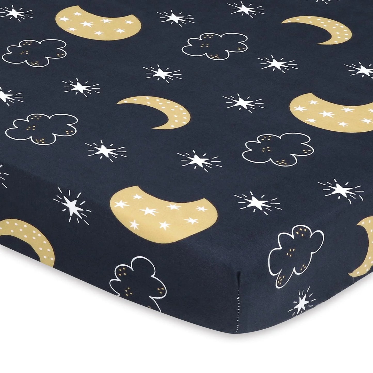 Day & Night Unisex Baby Playard Mini Crib Sheets, 3-Pack by The Peanutshell