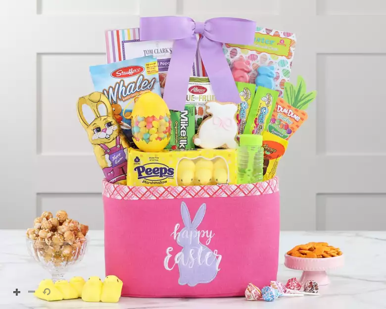 Bunny Tails: Treats & Toys Easter Gift Basket for Children