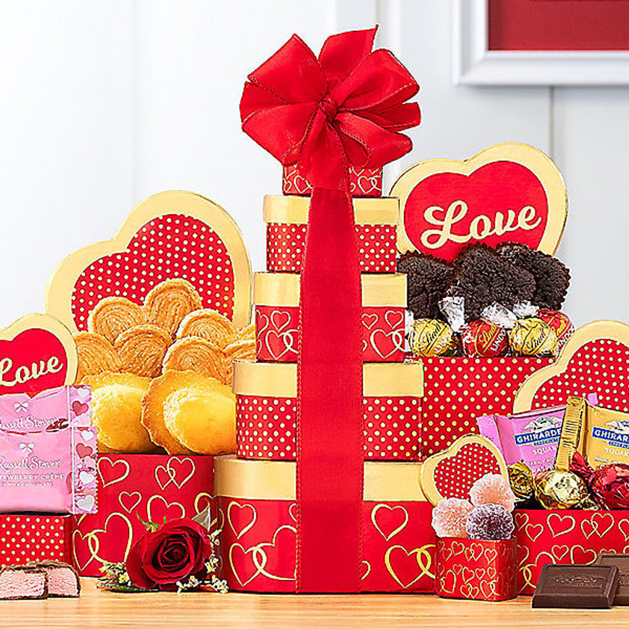 Thinking of You with Love Romantic Gift Tower for Any Occasion