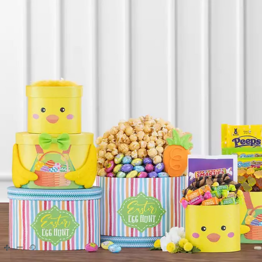 Baby Chick: Chocolate & Sweet Treats Easter Gift Tower