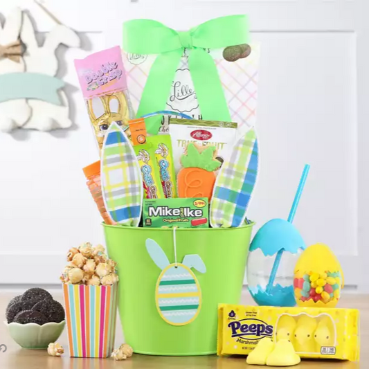Bunny Favorites: Chocolate, Sweets & Activities Kids Easter Gift Pail