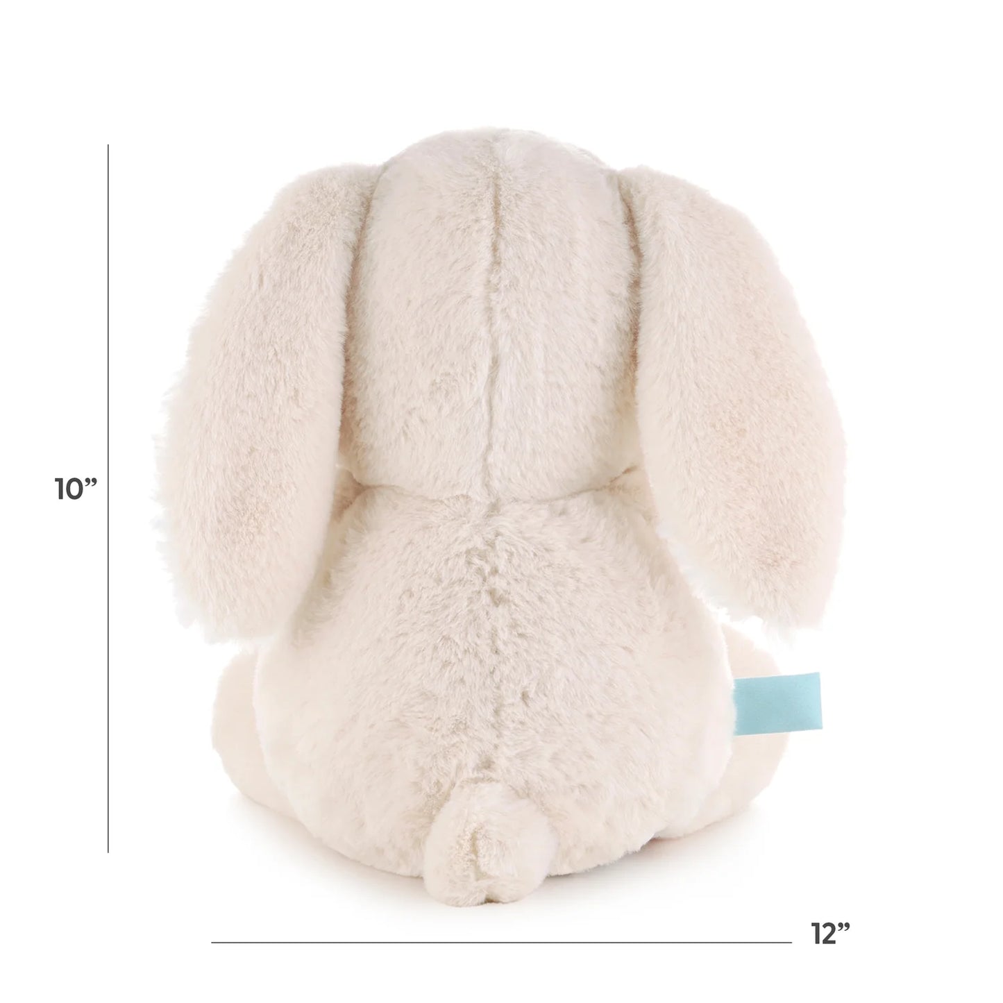 Fluffy the Plush Beige Bunny Rabbit Stuffed Animal Unisex Baby or Toddler Toy, 10" Tall