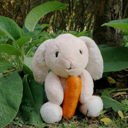 Fluffy the Plush Beige Bunny Rabbit Stuffed Animal Unisex Baby or Toddler Toy, 10" Tall