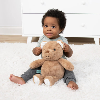 Benny the Plush Brown Teddy Bear Stuffed Animal Unisex Baby or Toddler Toy, 10" Tall