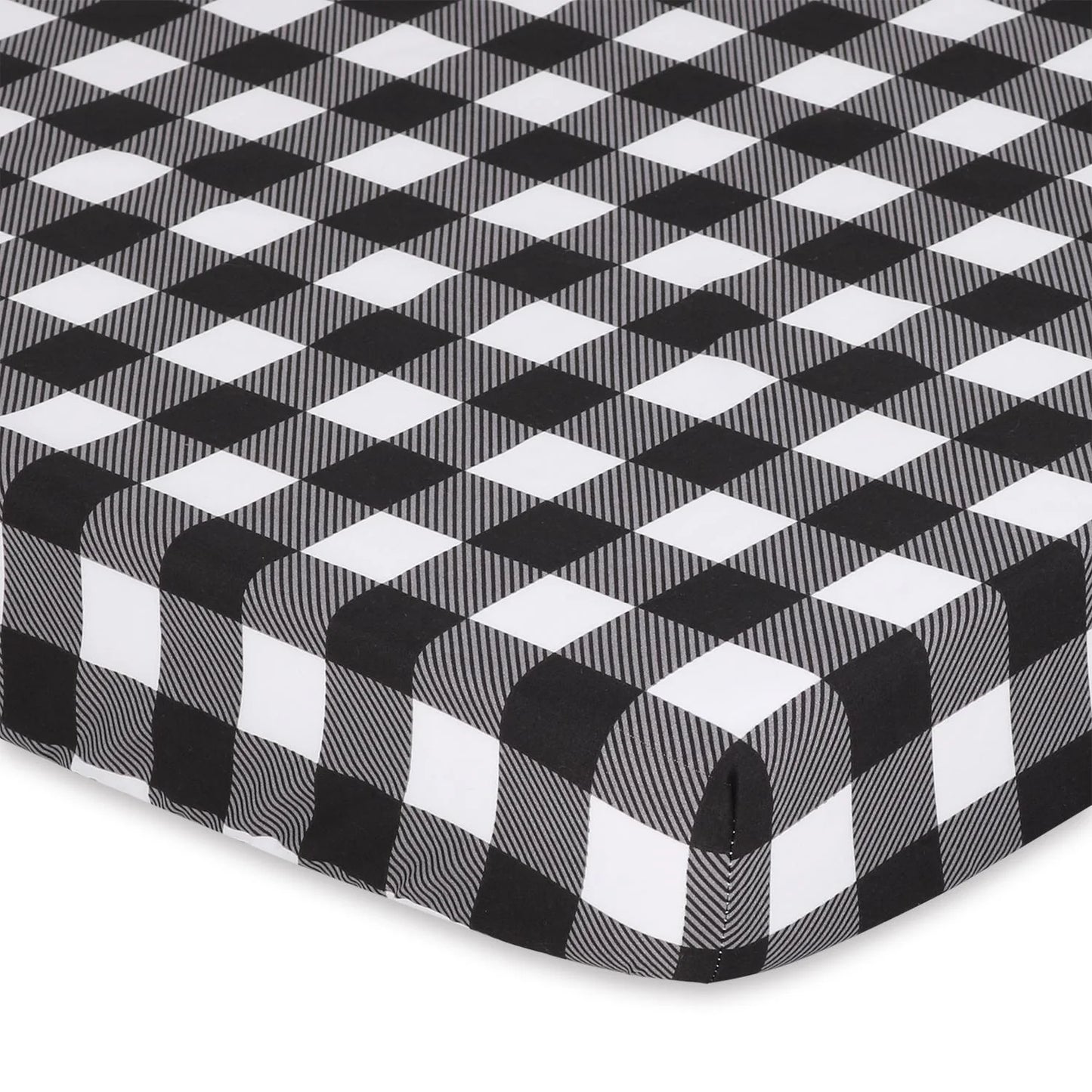 Woodland & Plaid Boy Baby Playard Mini Crib Sheets, 3-Pack by The Peanutshell
