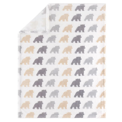 Woodscape Gray & Beige 5 Piece Unisex Baby Crib Bedding by The Peanutshell