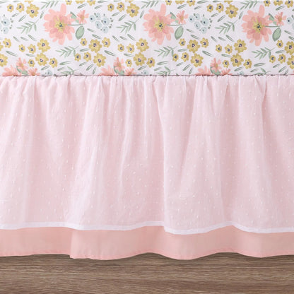 Wildflower Organic Cotton 4 Piece Baby Girls Crib Bedding Set by The Peanutshell