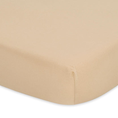 Check & Solid 4-Pack Fitted Organic Cotton Jersey Crib Sheet Set by The Peanutshell