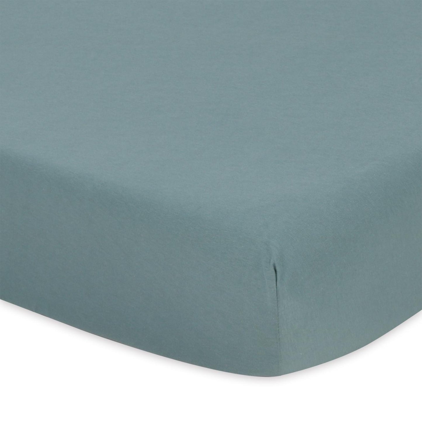 Check & Solid 4-Pack Fitted Organic Cotton Jersey Crib Sheet Set by The Peanutshell