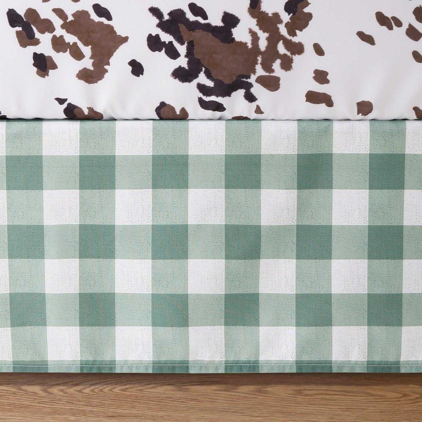Boho Farmhouse Patchwork 3 Piece Baby Boys Crib Bedding Set by The Peanutshell