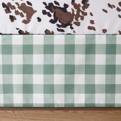 Boho Farmhouse Patchwork 3 Piece Baby Boys Crib Bedding Set by The Peanutshell
