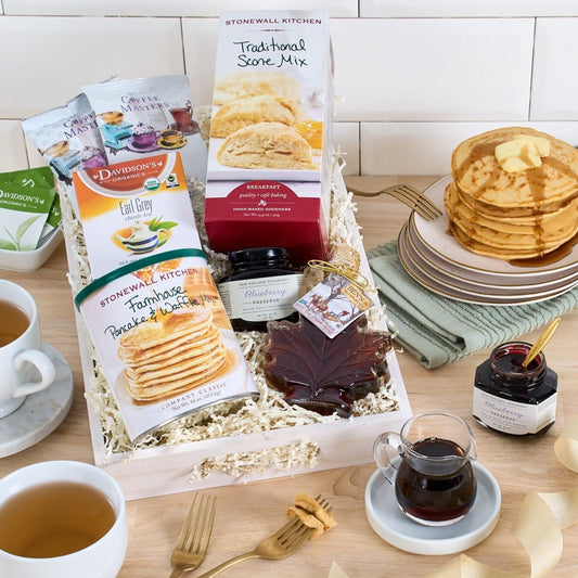 New England Breakfast Classic: Gourmet Gift Basket for Any Occasion