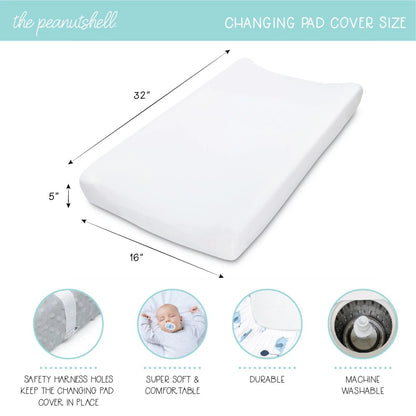 Boho Rainbow Unisex Baby Changing Pad Covers Set of 3 by The Peanutshell