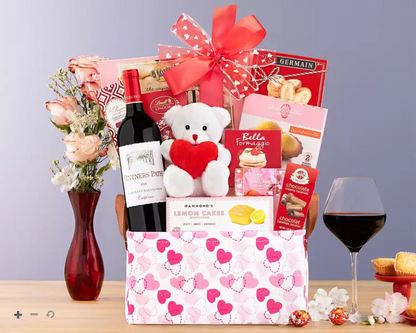 Vintners Path Chardonnay: Valentine's Day White Wine Basket