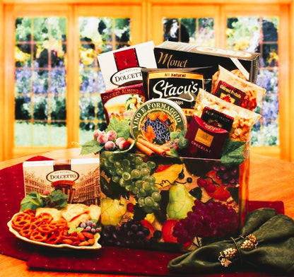 The Bistro Gourmet Snacks Fruit Motif Gift Box for Any Occasion by GBDS