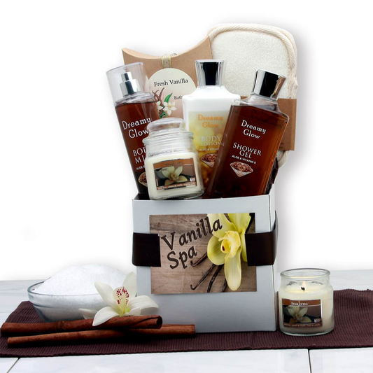 Vanilla Spa Care Package Gift Box for Her by GBDS