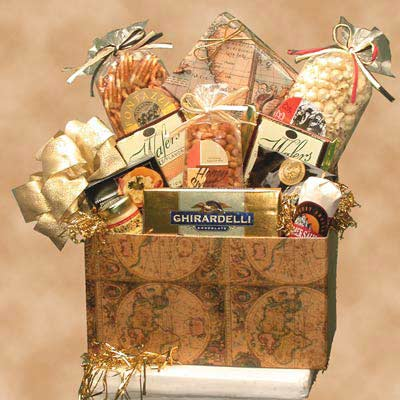 Classic Globe Motif! Snack Gift Box for Any Occasion by GBDS
