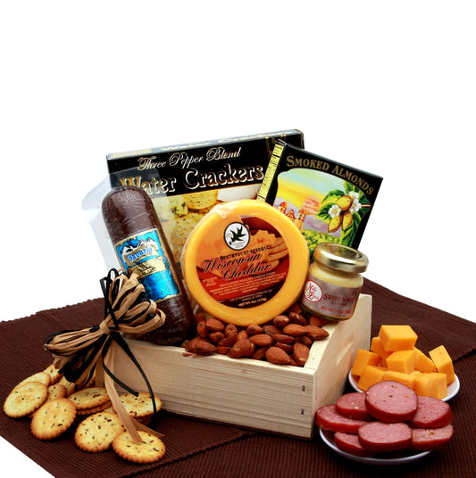 Sausage and Cheese Snacker Gift Box for Any Occasion by GBDS
