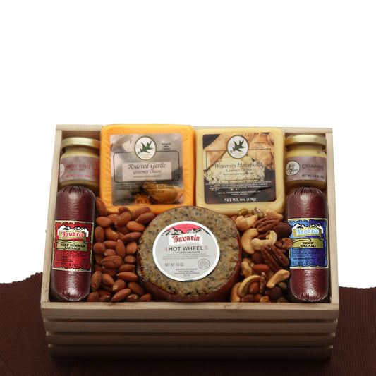 Premium Selections Sausage & Cheese Gift Crate by GBDS