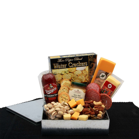 Gourmet Sausage & Cheese Snack Sampler Gift Set for Any Occasion by GBDS