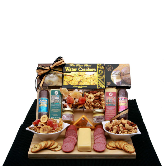 Savory Selections Meat & Cheese Gourmet Gift Board for All Occasions by GBDS