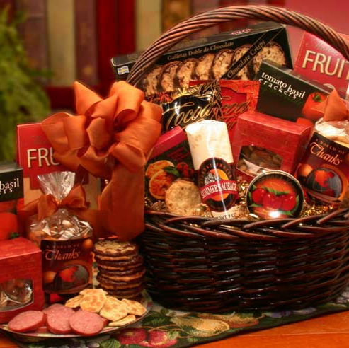 A Grand World Of Thanks! Gourmet Appreciation Gift Basket by GBDS