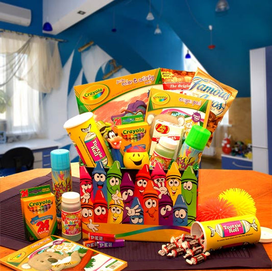 Crazy Crayola's Kids Activities & Goodies Gift Box for Boys & Girls by GBDS