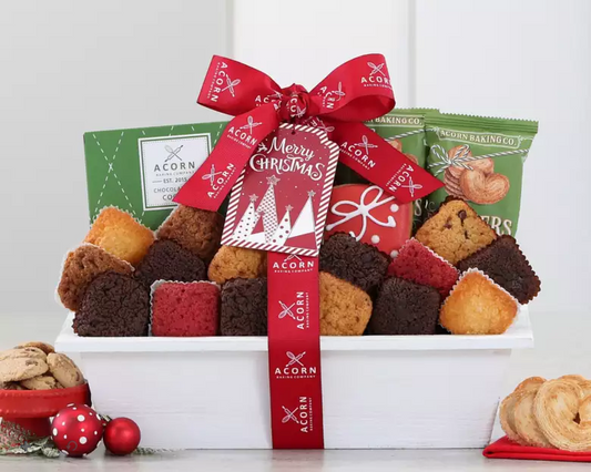 Merry Christmas Baking: Cookie & Brownie Holiday Assortment Gift Basket
