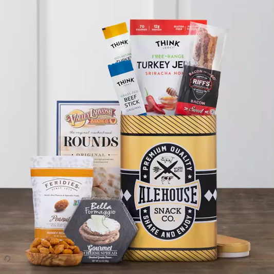 Alehouse Snacks: Gourmet Snack Gift Tin for Any Occasion
