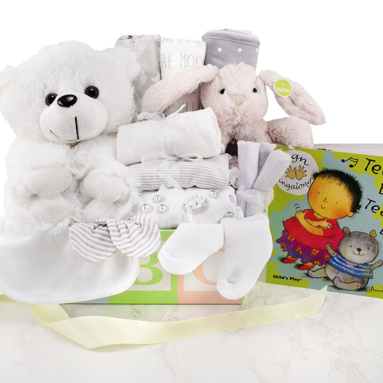 New Baby Love: Unisex Baby Shower Gift Basket