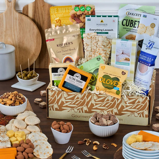 Charcuterie Deluxe: Sausage & Cheese and More... Care Package Snack Gift Box
