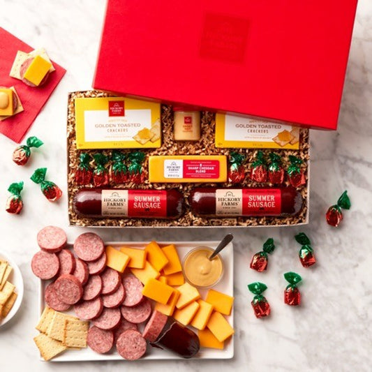Savory Farmhouse Favorites: Gourmet Summer Sausage & Cheese Gift Box