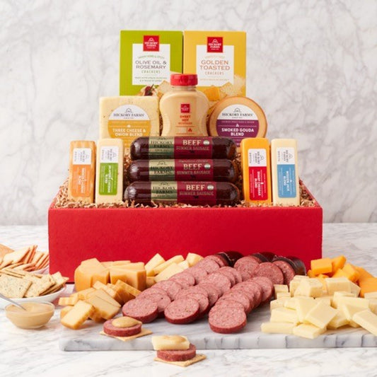 Party Favorites: Gourmet Cheese & Sausage Gift Box