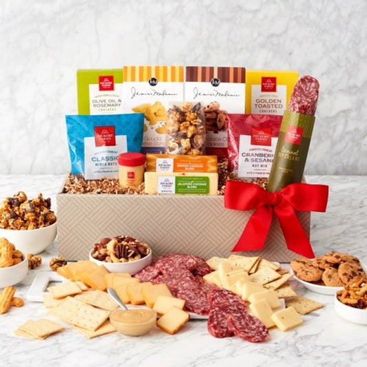 Classic Traditions: Gourmet Savory & Sweet Snacking Gift Box