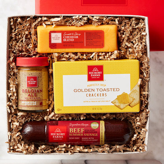 Savory Sampler Delight: Gourmet Cheese Gift Box