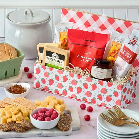 Zesty Celebration: Sweet & Spicy Salami and Cheese Gift Box