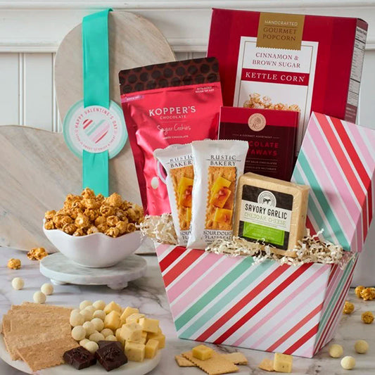 Cheesy Love: Gourmet Savory Romantic Gift Basket