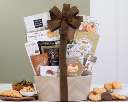 Classic Elegance: Sweet & Savory Gourmet Gift Basket for Any Occasion