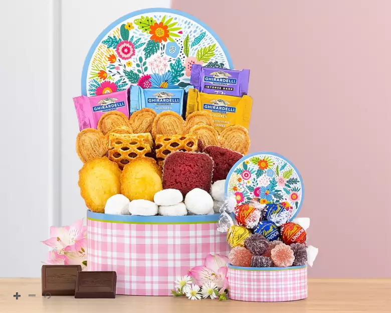 Floral Delights: Chocolate & Sweets Gift Box - Springtime or Easter Gift