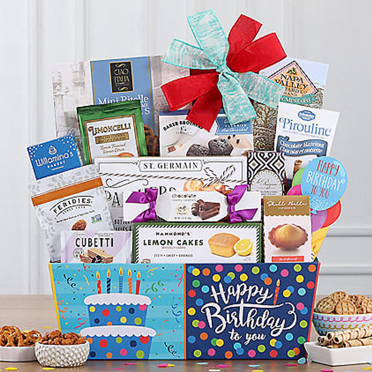 Make a Big Wish: Gourmet Sweets Happy Birthday Gift Basket