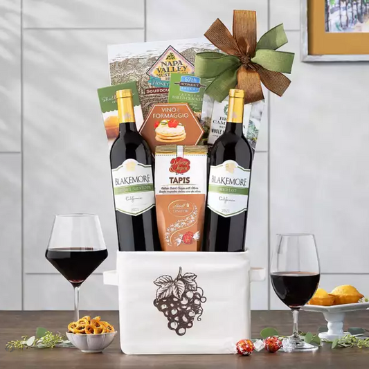 Blakemore Winery Red Duet: Wine Gift Basket in a Tote