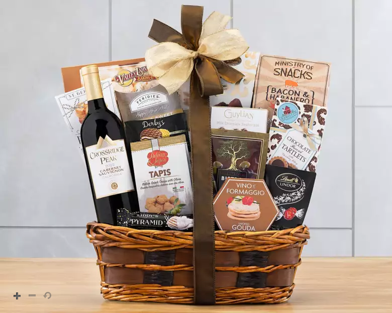 Crossridge Peak Cabernet: Red Wine Gift Basket