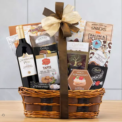 Crossridge Peak Cabernet: Red Wine Gift Basket