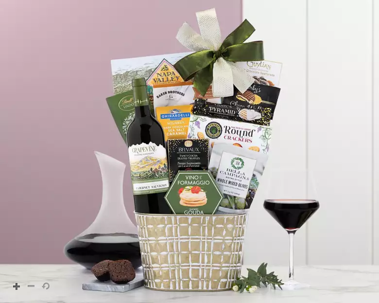 Grapevine Trading Co. Cabernet: Red Wine Gift Basket